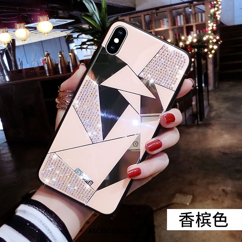 Futerał iPhone Xs Max Kreatywne Telefon Komórkowy Rhinestone Obrzeża Nowy Etui Kup