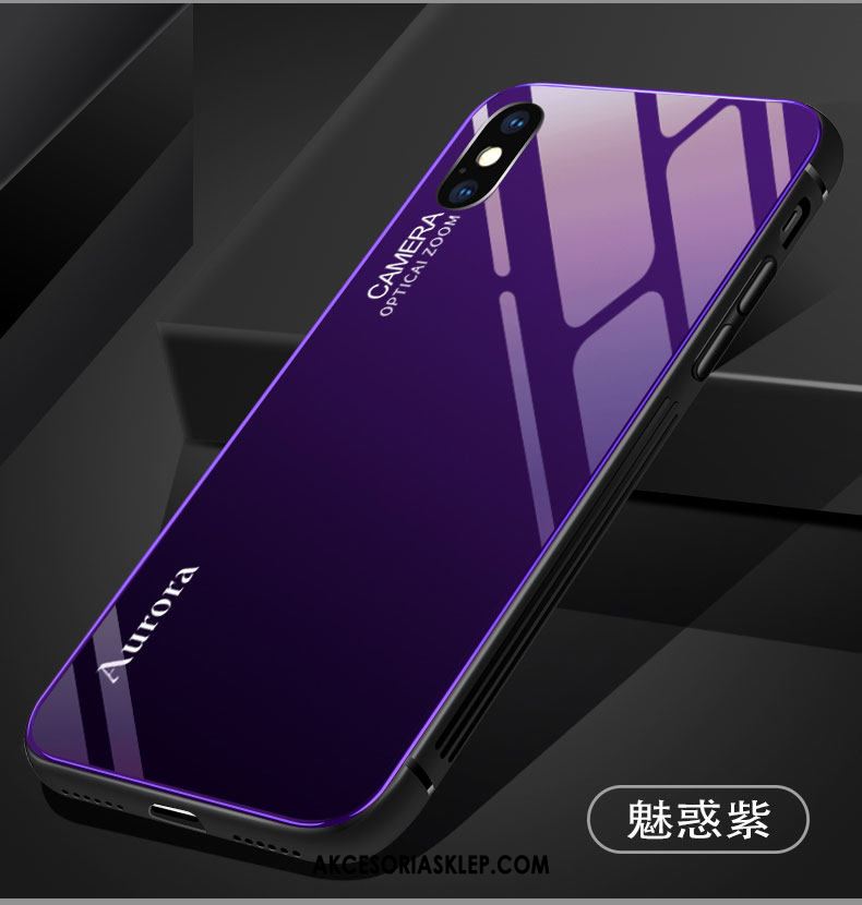 Futerał iPhone Xs Max Wysoki Koniec Modna Marka Zakochani Anti-fall Purpurowy Pokrowce Tanie