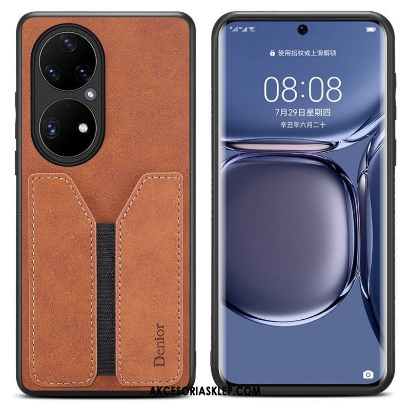 Futerały do Huawei P50 Pro Elastyczne Etui Na Karty Denior