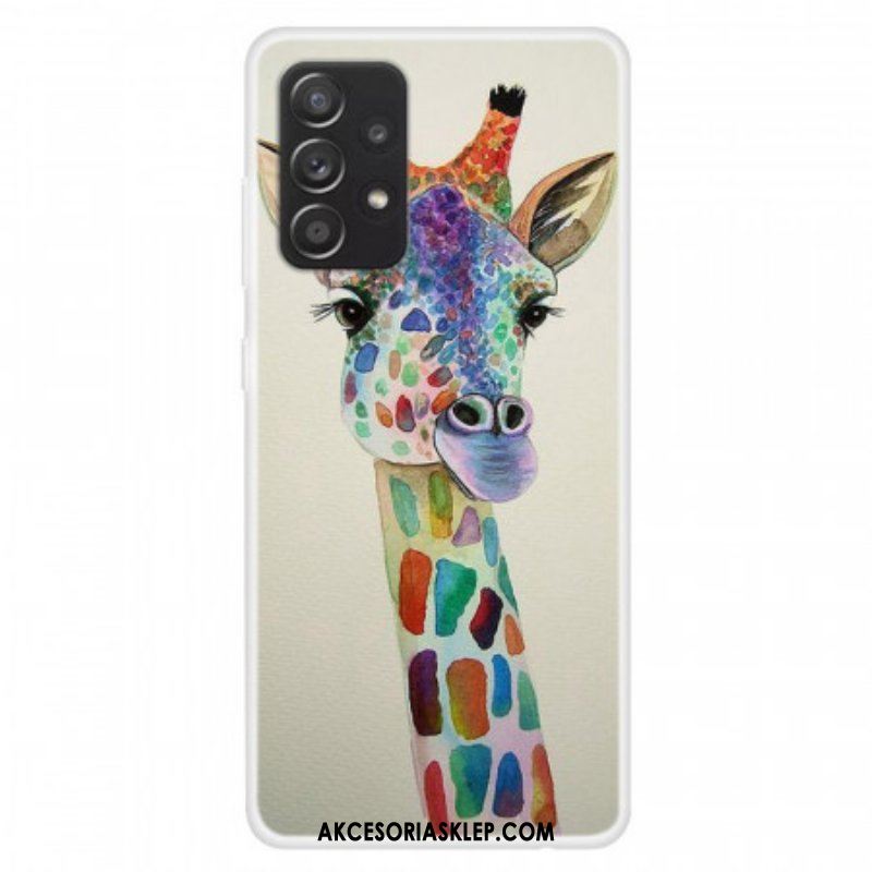 Futerały do Samsung Galaxy A13 Kolorowa Żyrafa