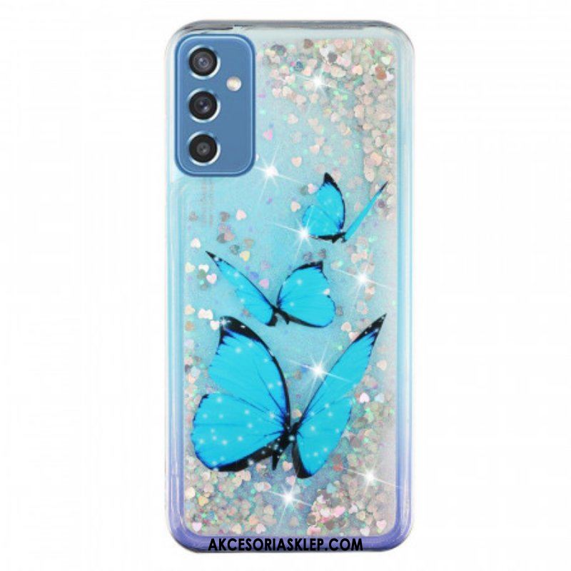 Futerały do Samsung Galaxy M52 5G Szafirowy Motyl