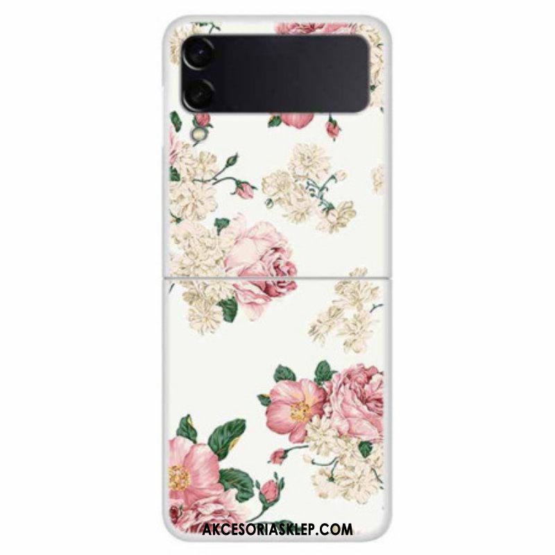 Futerały do Samsung Galaxy Z Flip 4 Etui Folio Kwiaty Wolności