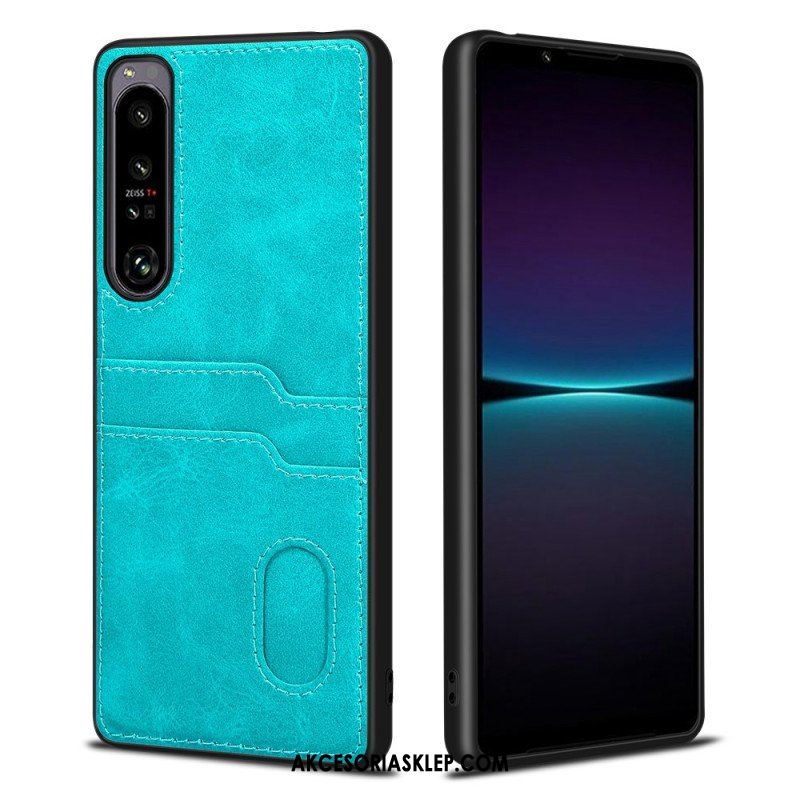 Futerały do Sony Xperia 1 IV Podwójny Uchwyt Na Kartę