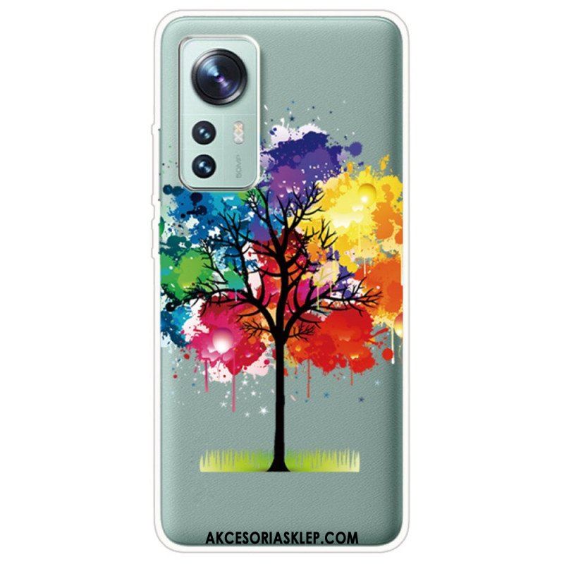 Futerały do Xiaomi 12 / 12X Akwarela Drzewo