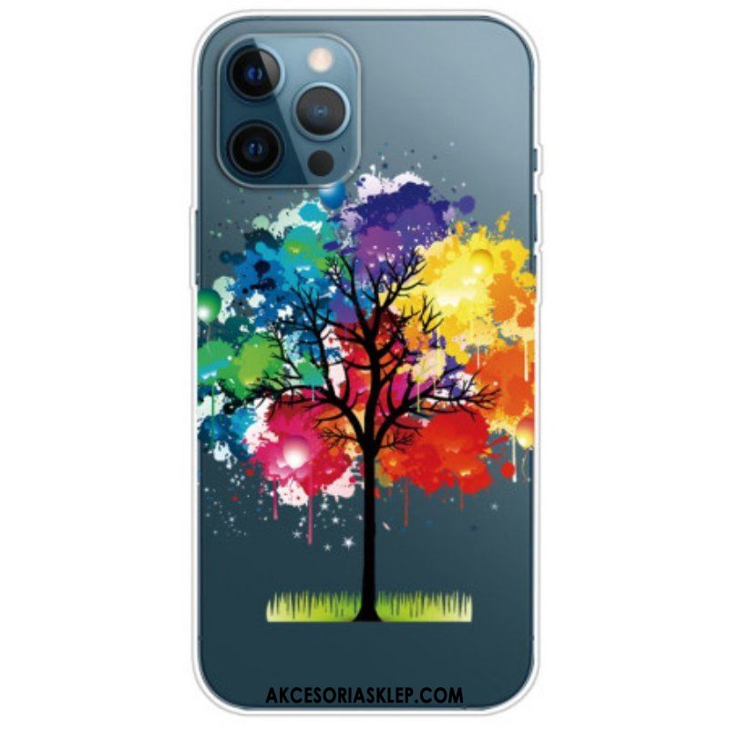 Futerały do iPhone 14 Pro Bezszwowe Akwarela Drzewo