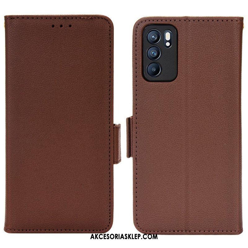 Obudowa Etui Na Telefon do Oppo Reno 6 5G Etui Folio Flap Double Nowe Kolory