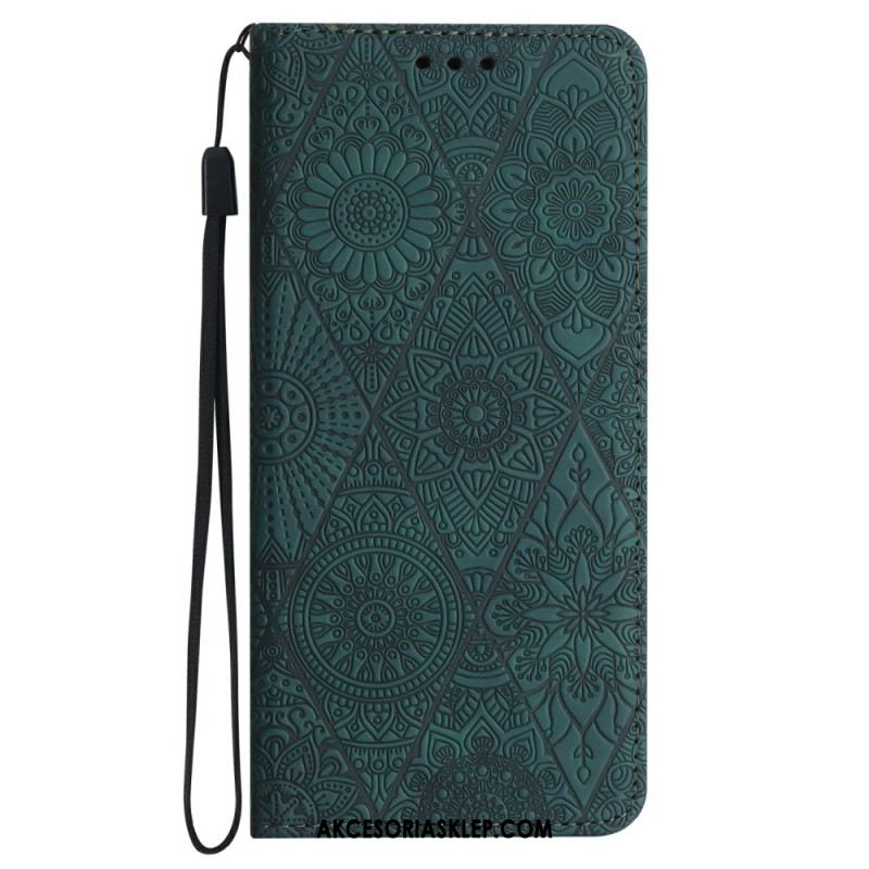 Pokrowce Samsung Galaxy A16 5g Kwiatowy Wzór I Pasek