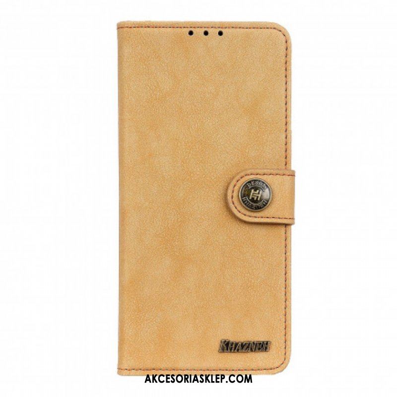 Skórzany Futerał do Xiaomi Redmi Note 10 Pro Dwoina Khazneh W Stylu Retro